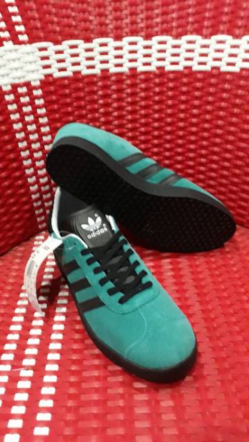 Adidas Gazelle green tosca black original made in indonesia BNIB