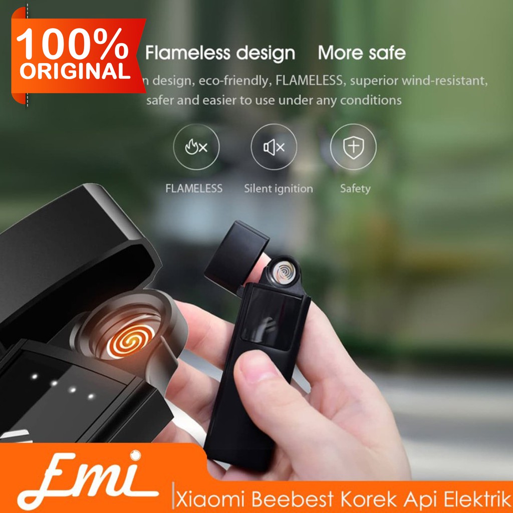 Beebest Korek Api Elektrik Touch USB Rechargeable Lighter