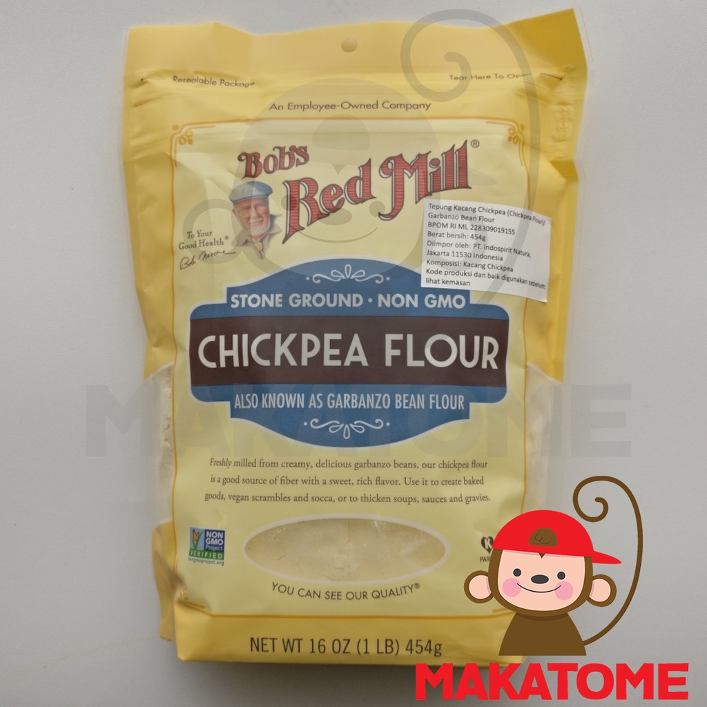 

Bob Red Mill Garbanzo Bean Chickpea Flour 16 oz 454gr 454 gr bobs s