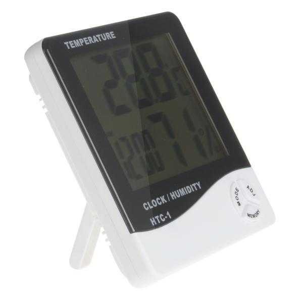 GROSIR TERMOMETER HYGROMETER RUANG DIGITAL JAM THERMOMETER IN OUT HTC-1