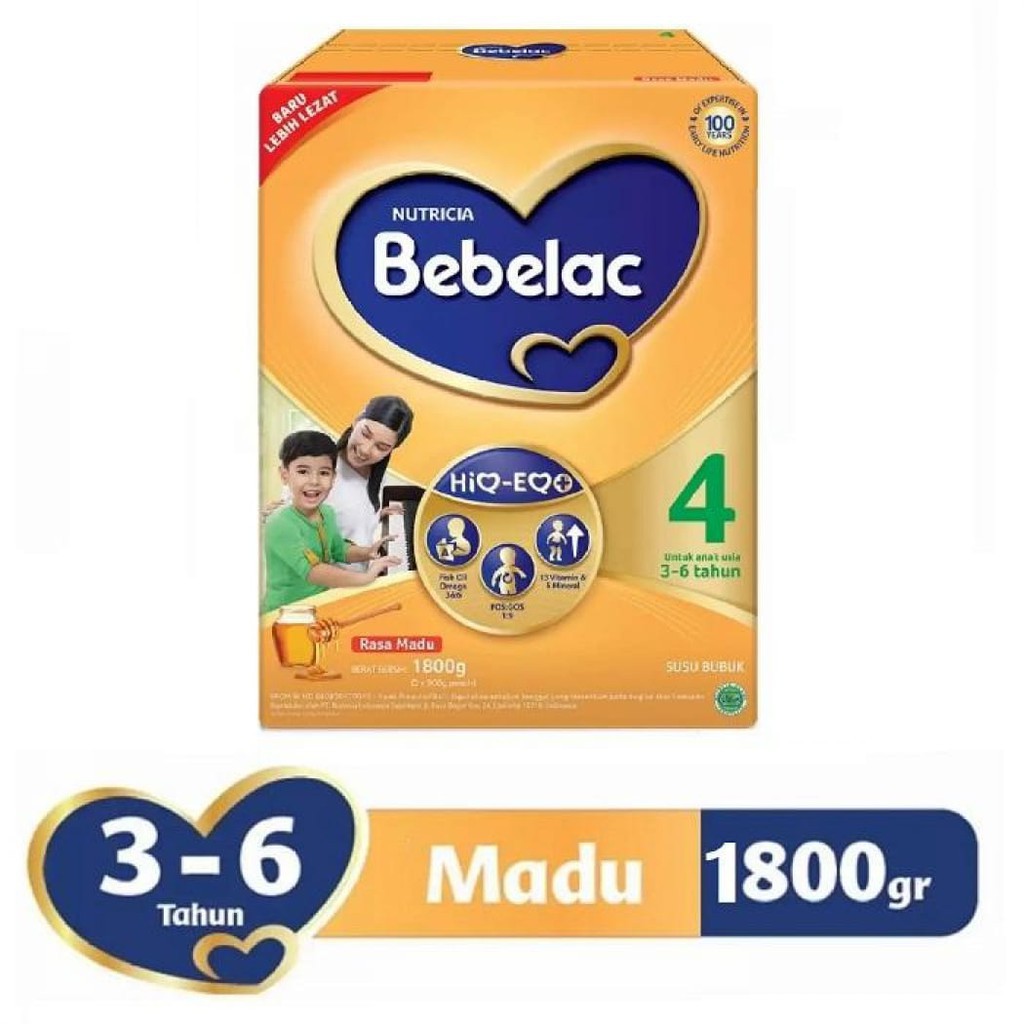 

Bebelac 4 Madu 1800g Susu Formula 3-6 Tahun