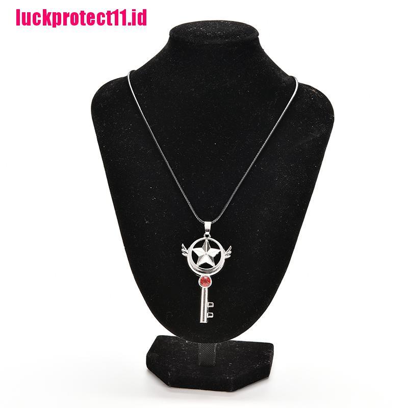 (LUCK) Kalung Rantai Dengan Liontin Tongkat Sihir Anime Cardcaptor Sakura Untuk Wanita
