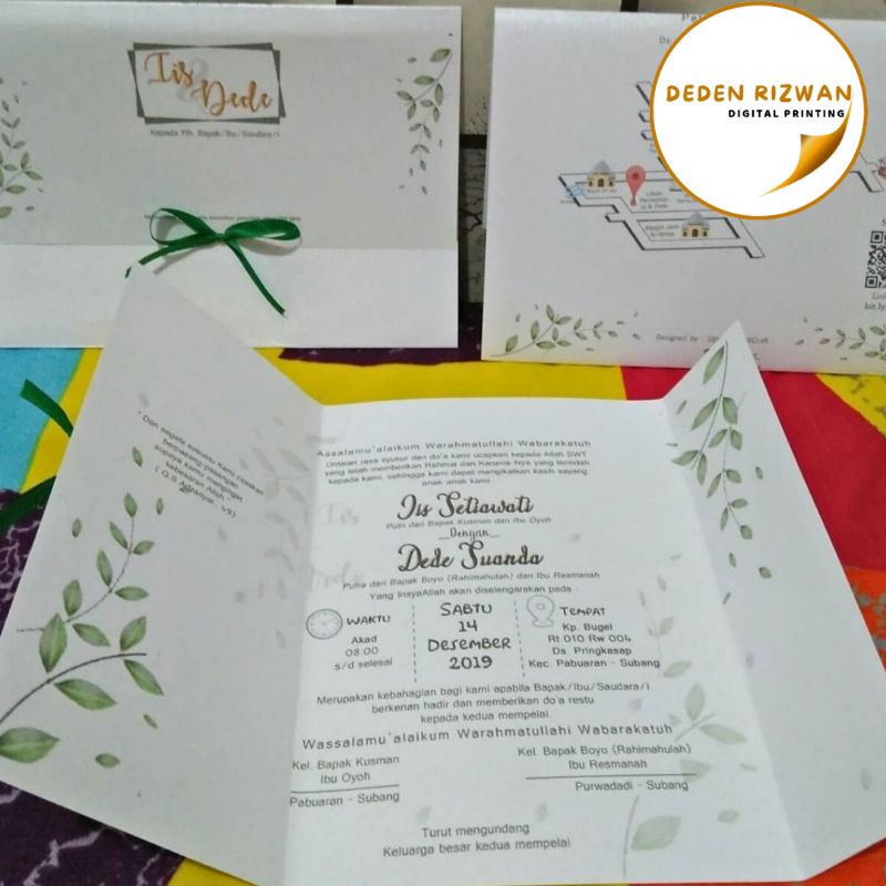 

CETAK KARTU UNDANGAN NIKAH 3 LIPAT MURAH dan MEWAH