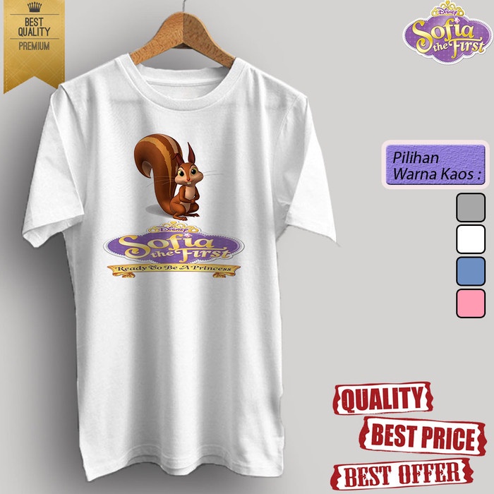 Kartun Baju kaos t-shirt dewasa/anak KARTUN TV SOFIA THE FIRST 06