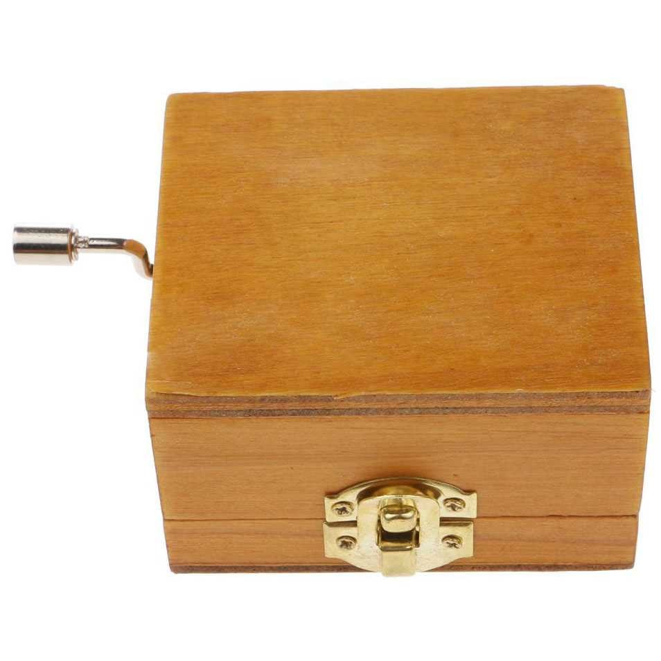 Kotak Musik Klasik Vintage Wooden Music Box