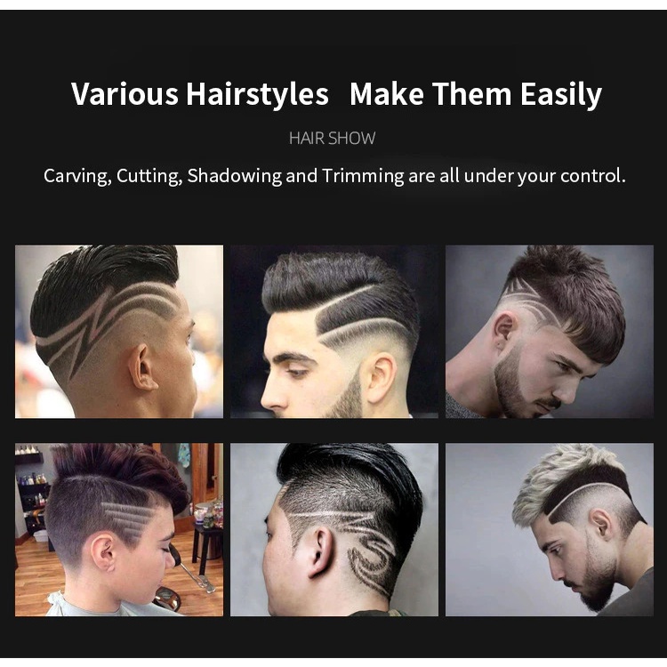 Kemei Profesional Hair Clipper for Men Zero Gap Baldhead Alat Cukur Elektrik Cordless