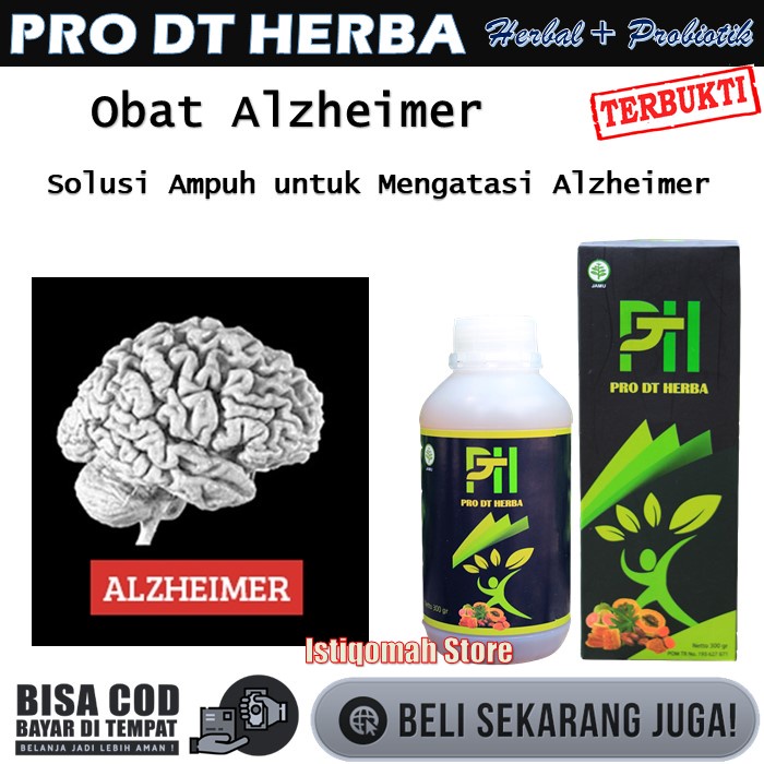 PRO DT HERBA Obat Alzheimer Ringan Alami Terbaik - Obat Alzheimer Yang Menyebabkan Konstipasi - Obat Alzheimers - Obat Untuk Penyakit Kulit Alzheimer - Obat Ampuh Untuk Penyakit Alzheimer - Obat Penenang Untuk Alzheimer Sudah BPOM Halal MUI