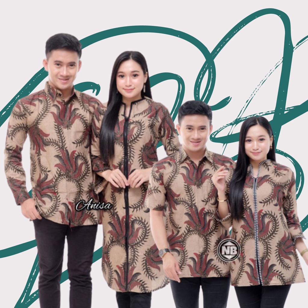 ATASAN BAJU BATIK COUPLE [BISA SATUAN] HEM PRIA LENGAN PENDEK KEMEJA PRIA LENGAN PANJANG BLOUSE TUNI