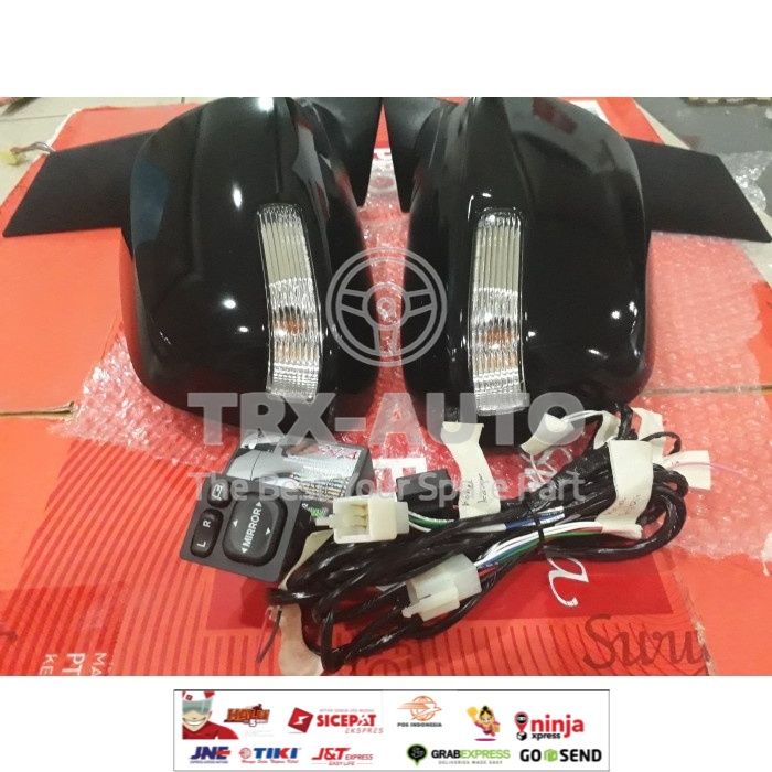 Spion Mobil Kijang innova-inova 1set  (Kaca Spion Cover Motor Lipat Retract Lampu Original Asli)