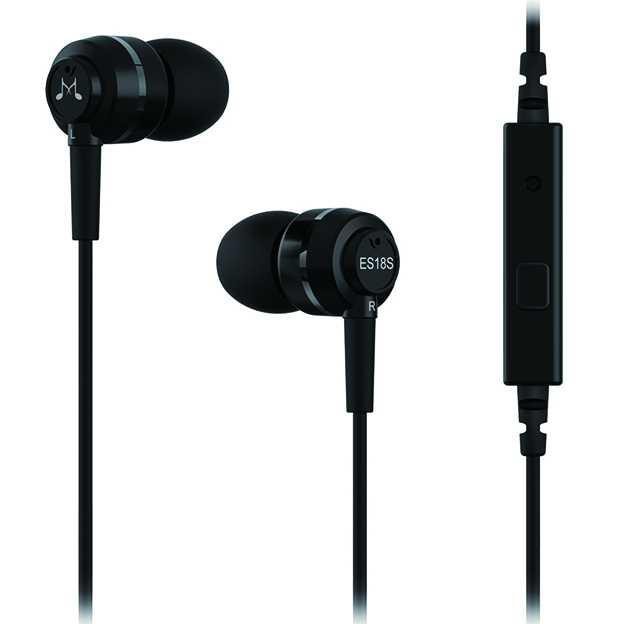 SoundMAGIC Earphones In-ear Sound Isolating Powerful Bass Mic - ES18S [Hitam]