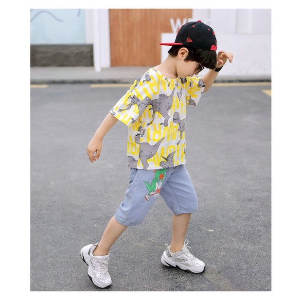 (LOLI-JKT) BOY-63 STELAN ANAK COWOK DINO RAWR SIZE 100-150