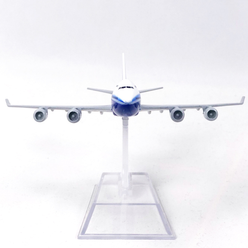 Boeing 747 B747 Model Pesawat Terbang Die-cast Bahan Metal 16CM Untuk Dekorasi