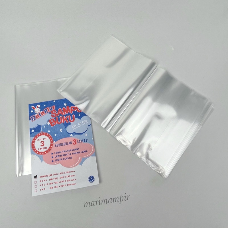 

SAMPUL BUKU PLASTIK UK. KWARTO ( 60 PCS )