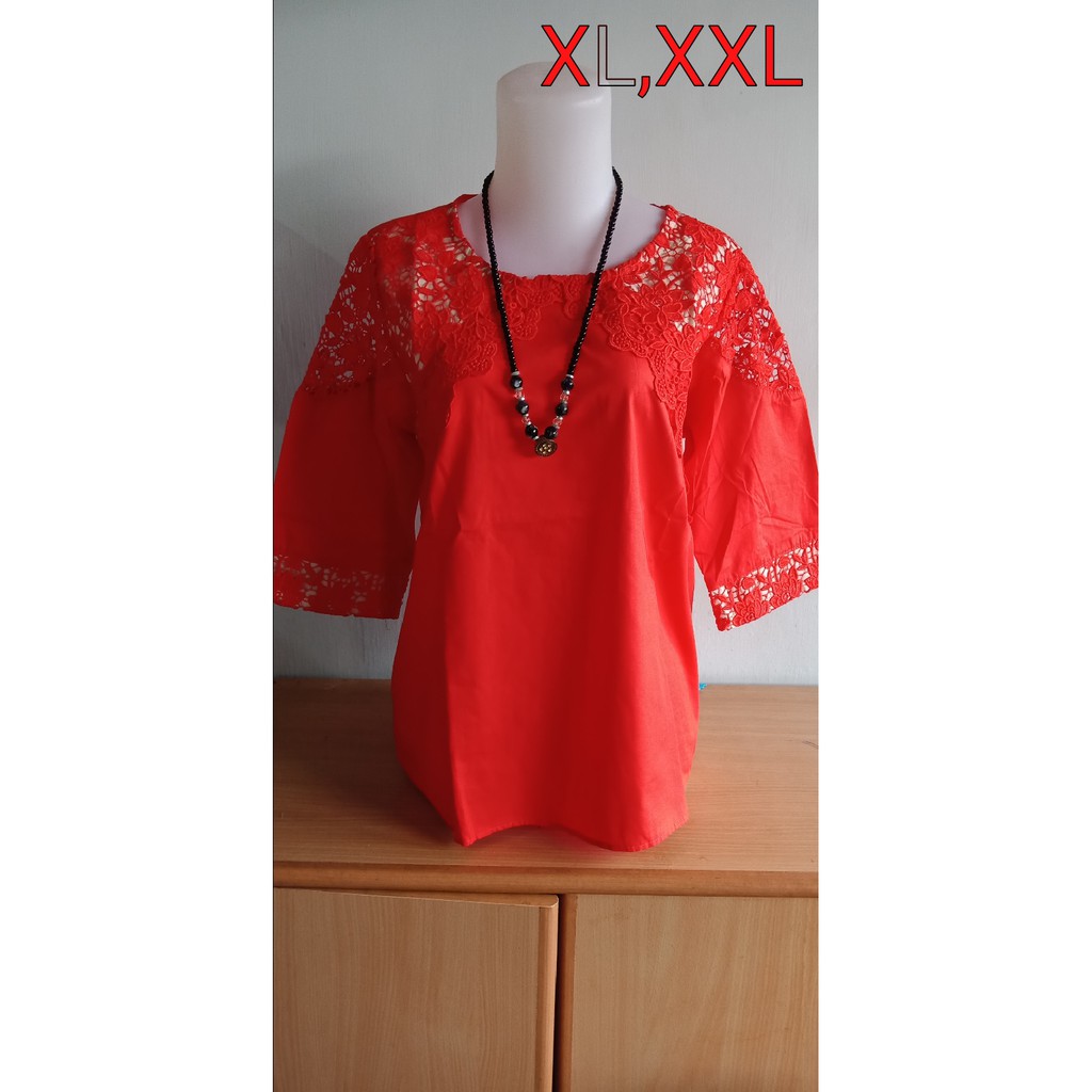 Blouse chibi combi brokat M - XL