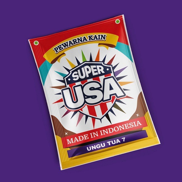 Wantex Super Pewarna Jeans Pakaian USA UNGU TUA SURGA Tie Dye Baju Sumbo Sumba Kain Wantek Jumputan 
