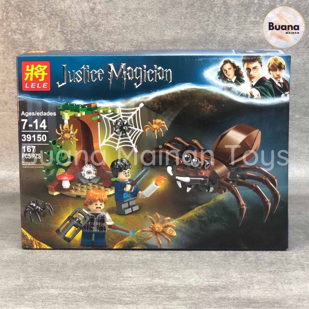 BRICKS JUSTICE MAGICIAN ARAGOG LAIR BRICK MAINAN EDUKASI ANAK COWO CEWE HARRY POTTER 39150