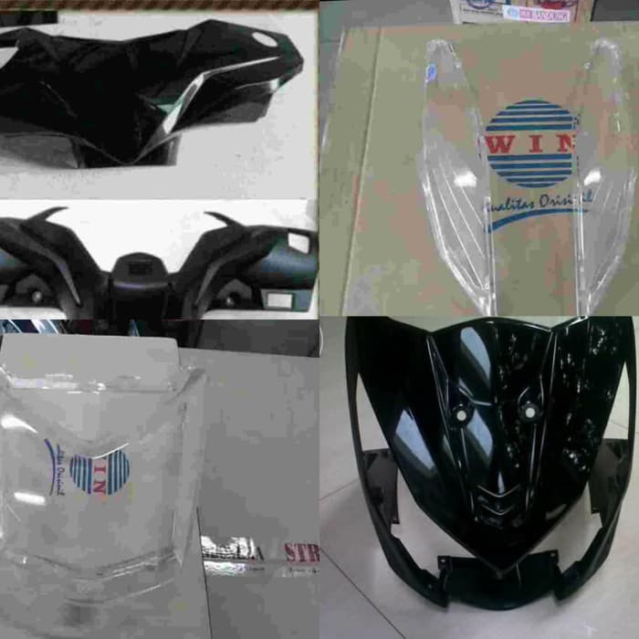 NEW Tameng Mika Lampu Mika Sen Batok Depan Belakang Beat Fi Hitam 2013 MURAH