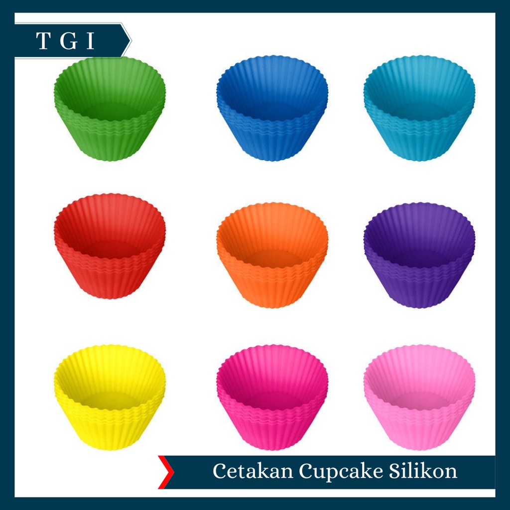 TGI - CETAKAN SILICONE CUPCAKE MUFFIN SILIKON CUP MANGKOK SILICONE CUP | CETAKAN KUE CUPCAKE | MUFFIN CUP SILIKON | CETAKAN SILIKON KUE CUP CAKE MUFFIN PUDING CUPCAKE | CUP MUFFIN