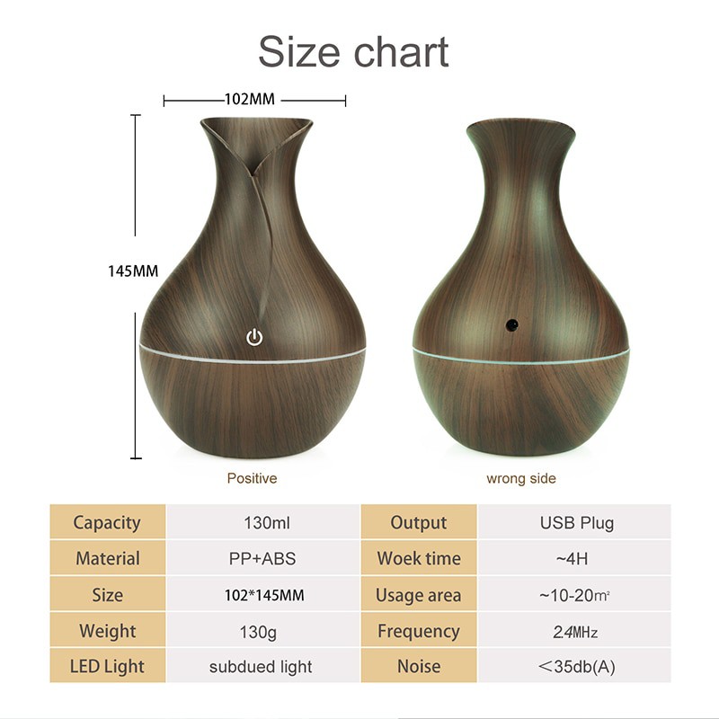 HUMIDIFIER PURIFIER AROMA ESSENTIAL OIL DIFFUSER PELEMBAB PENGHARUM RUANGAN KUNCUP MARBLE WOODEN