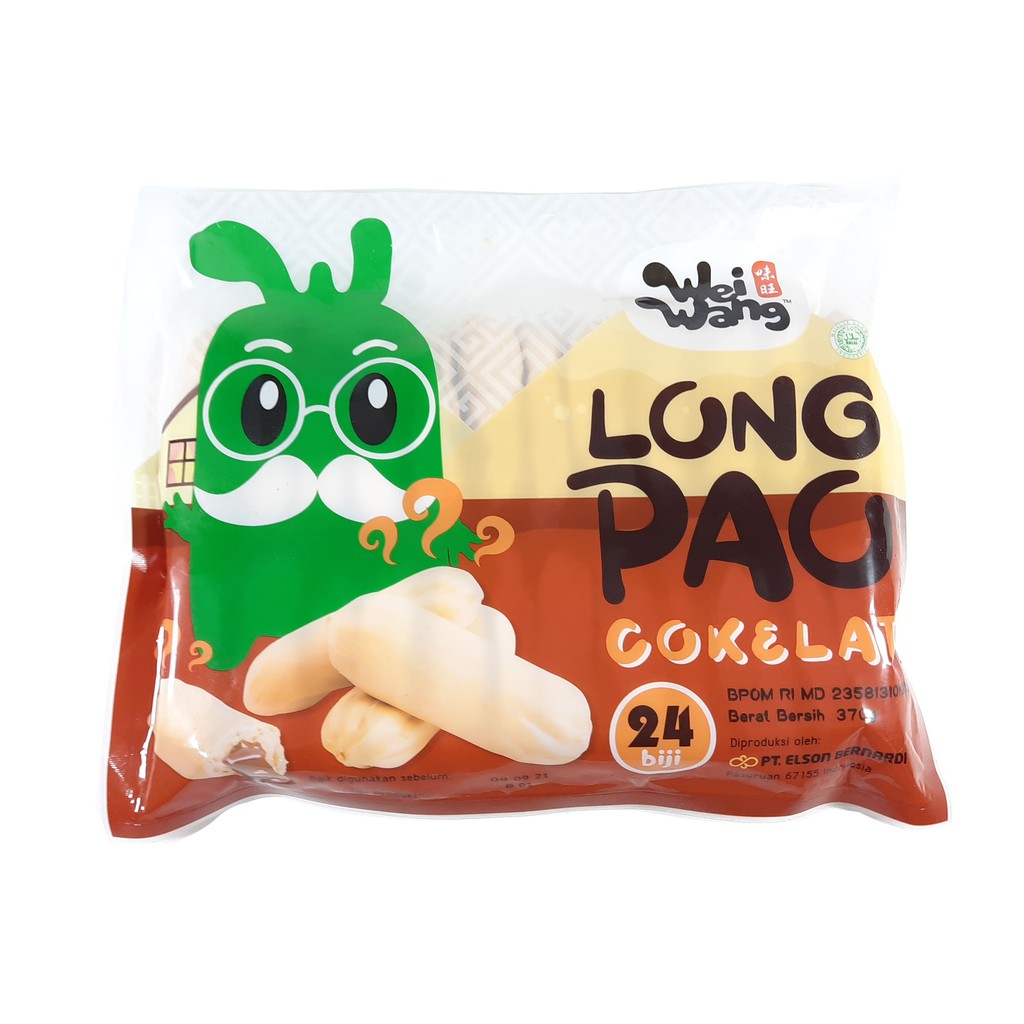 

Frozen Food Long Pao Coklat Wei Wang 370gr