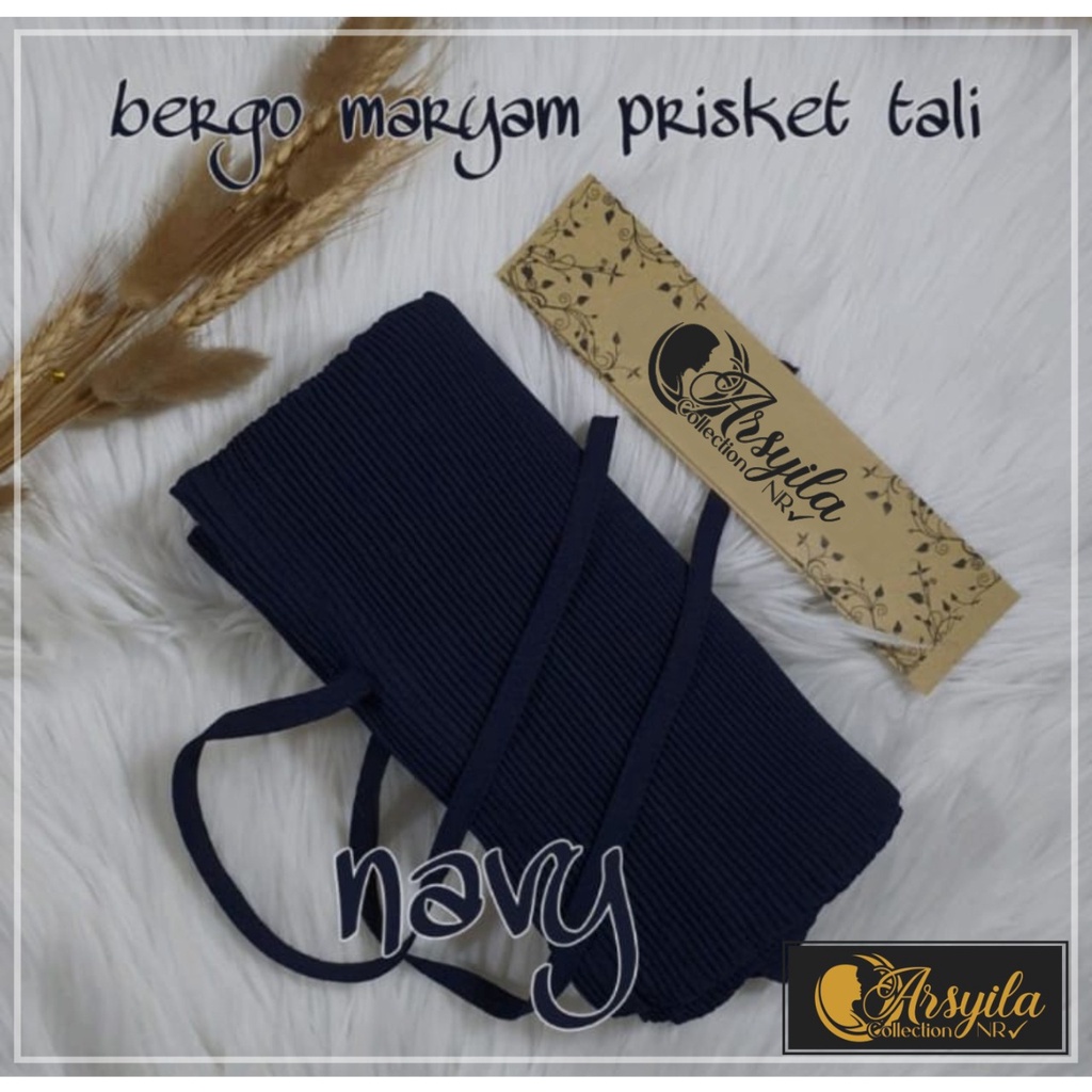 Jilbab instan plisket gesper uk depan 68 cm belakang 72 cm-5