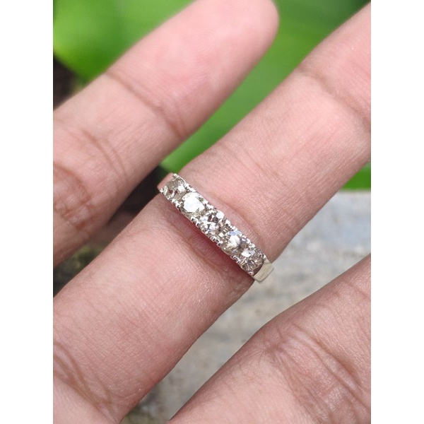 Harga pengrajin... cincin emas berlian asli motif listring cincin nikah cincin tunangan