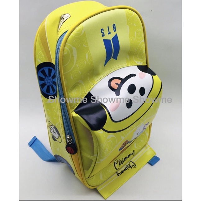 SHOWME TAS RANSEL MOBIL ANAK SEKOLAH PAUD - TK KARAKTER LUCU KUALITAS PREMIUM BATOK GAMBAR PAKAI BUSA - BTS - CHIMMY CUTE