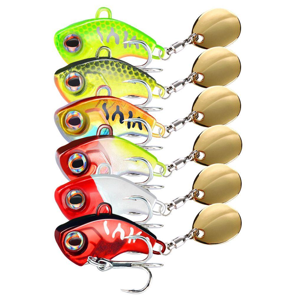 Nanas Logam Umpan Pancing Spinner Tackle Tenggelam Sendok Metal Getar Payet Treble Hook