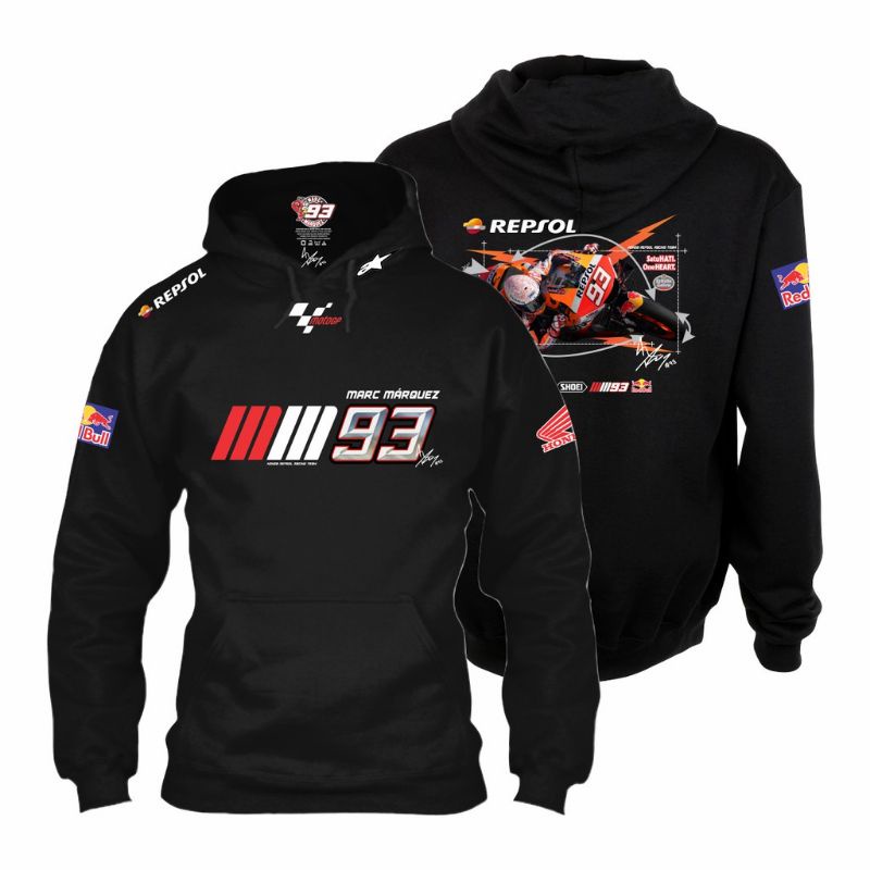 PROMO. JAKET HOODIE LOGO MIX / [70% Mega Sales !] MOTOGP Sports Motorcycle Marc Marquez 93 Racing Me
