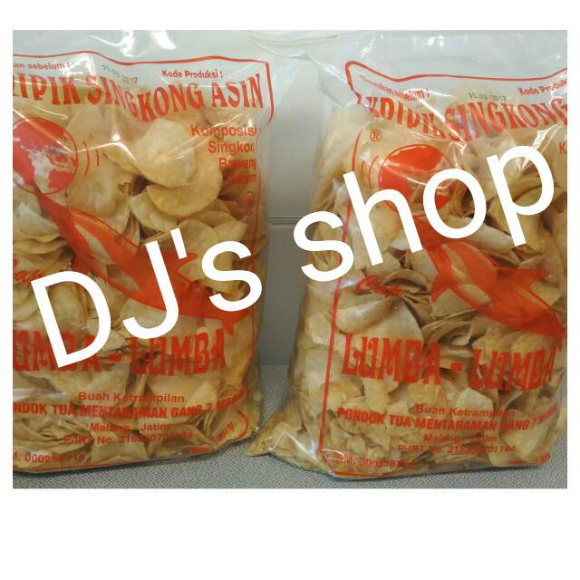 

NEW keripik singkong cap lumba lumba asin 500 gram - asin