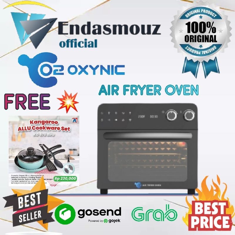 AIR FRYER OVEN - OXYNIC  AIRFRYER ( FULL TOUCHSCREEN ) O2-AFO
