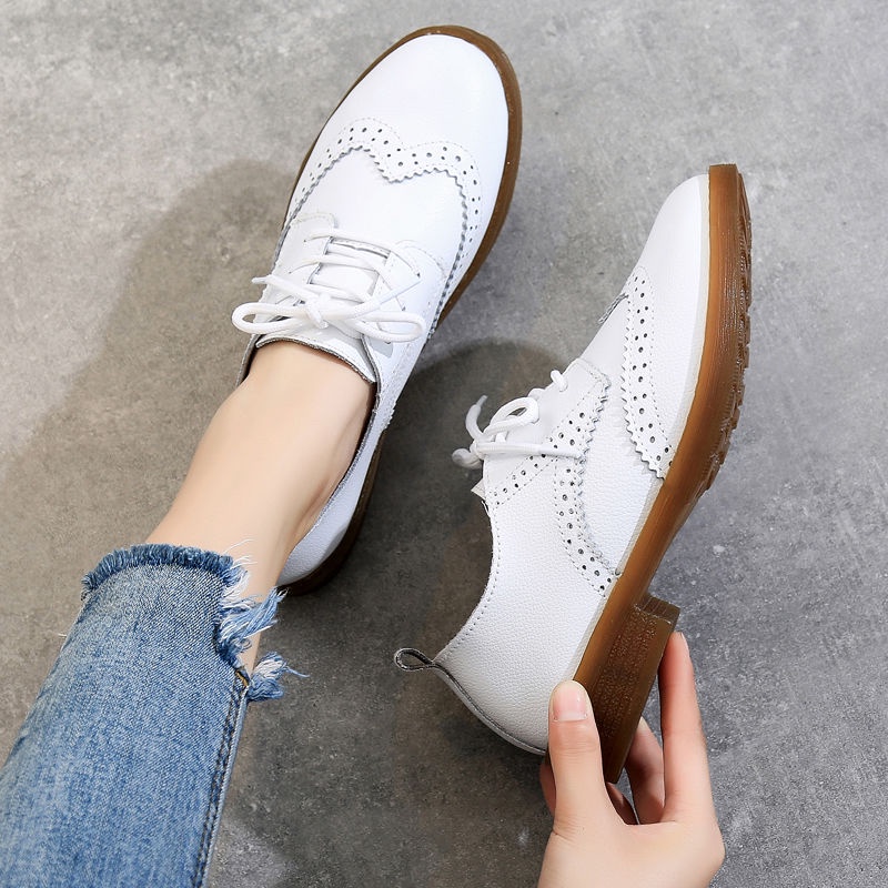 Sepatu Kerja Wanita Karet Flatshoes Wanita Casual Murah Selop Flat Shoes Cewek Oxford Kulit Asli Terbaru Kekinian 060