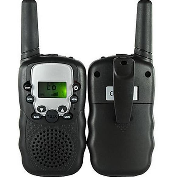 GS8 Sepasan Walkie Talkie Mini + LED Light 1 Pairs WALKIE TALKIE Portable Retevis T-388 -Black