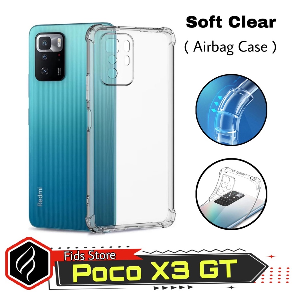 Promo Soft Case Xiaomi Poco X3 GT Casing Transparans/Case Airbag/softcase Anti Crack Proteck Camera