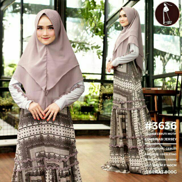 GAMIS/DRESS SYARI MEWAH 3636