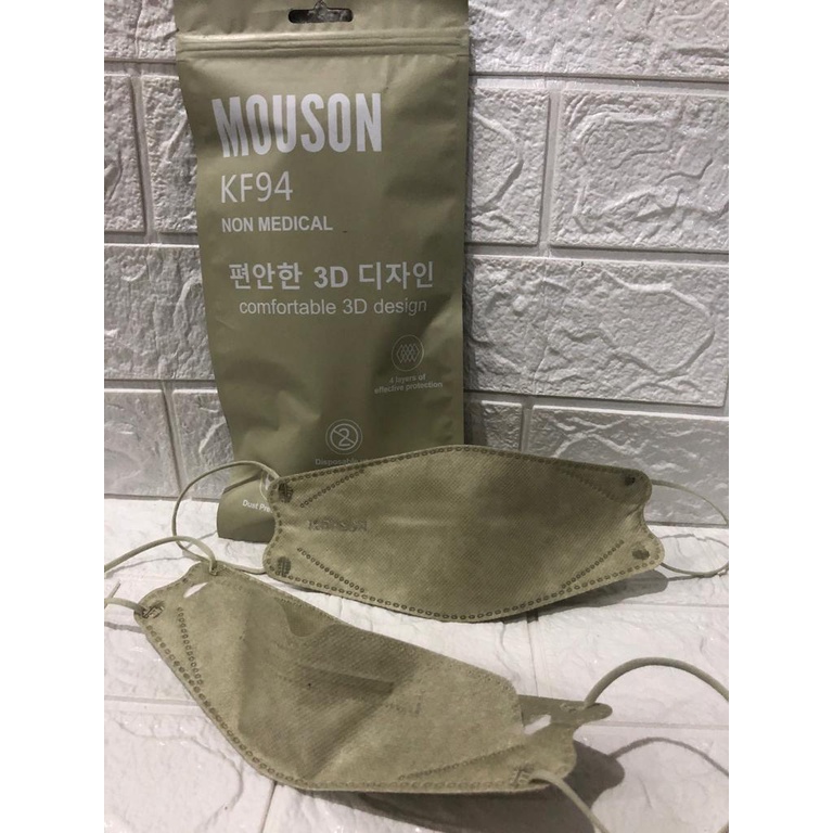 MASKER KF94 MOUSON ISI 10PC Masker KF 94 4ply Masker 4D EVO isi 10pcs-KF94 MOUSON MOCA