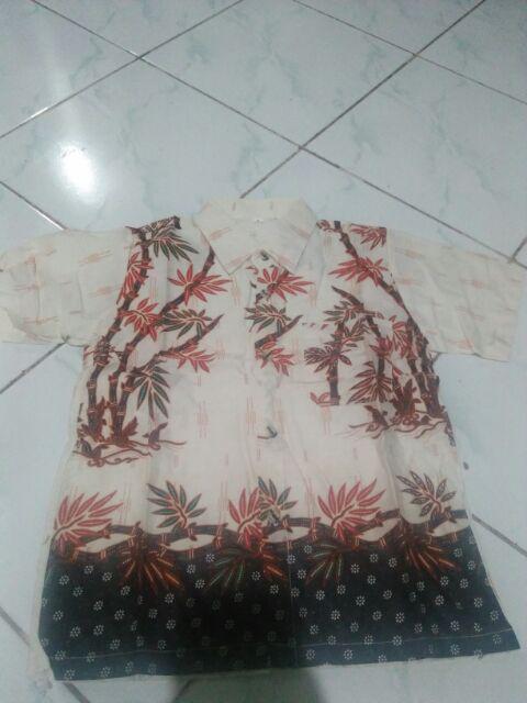 Baju Batik Couple Gamis Batik Keluarga Sogan Modern Bi3 Motif Bambu Terbaru