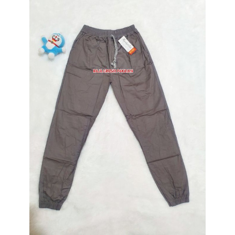 CELANA JOGGER PANTS ANAK DAN DEWASA BAHAN KATUN STRETCH PREMIUM BUAT CEWEK DAN COWOK