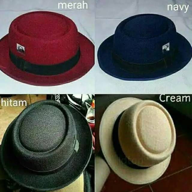 Topi Fedora Rantang Laken Original fedora hat pork pie boater hat topi termurah