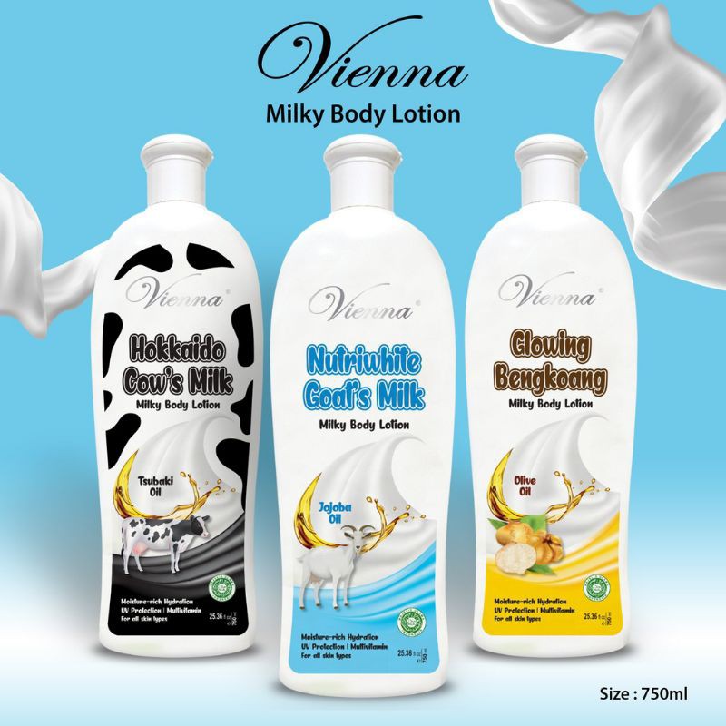 Farian Terbaru Dari Vienna whitening Body Lotion 750.ml // Hand And Body