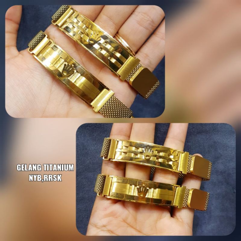 Gelang titanium asli,tidak luntur, bisa dipake mandi