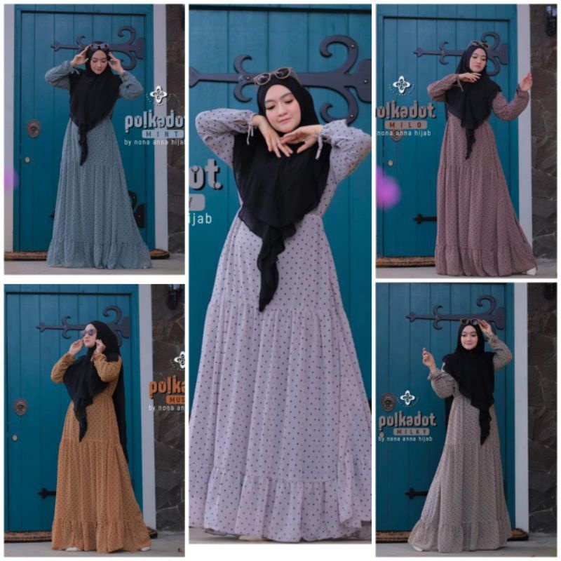 polkadot dress by nona anna