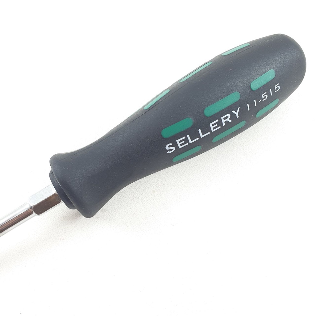 Obeng Plus 5 inch Sellery 11-515 Diameter 6mm Panjang Besi 13cm Magnet Gagang Karet