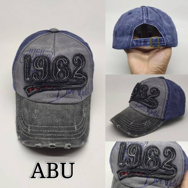 Topi Baseball Pria Cowok Fashion Kombinasi Tulisan Logo Fashion Bisbol Cap