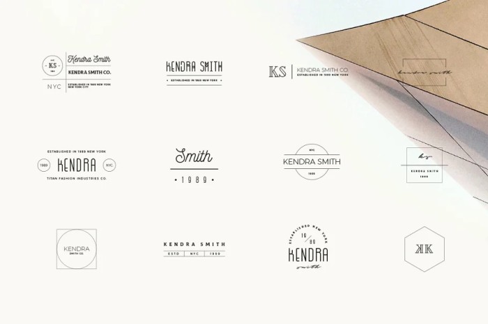 50 Branding Fashion Minimal Logos - Photoshop &amp; Illustrator