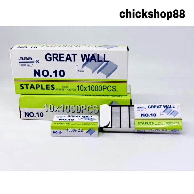 

Isi staples no.10 great wall - kecil (Per Box Kecil)