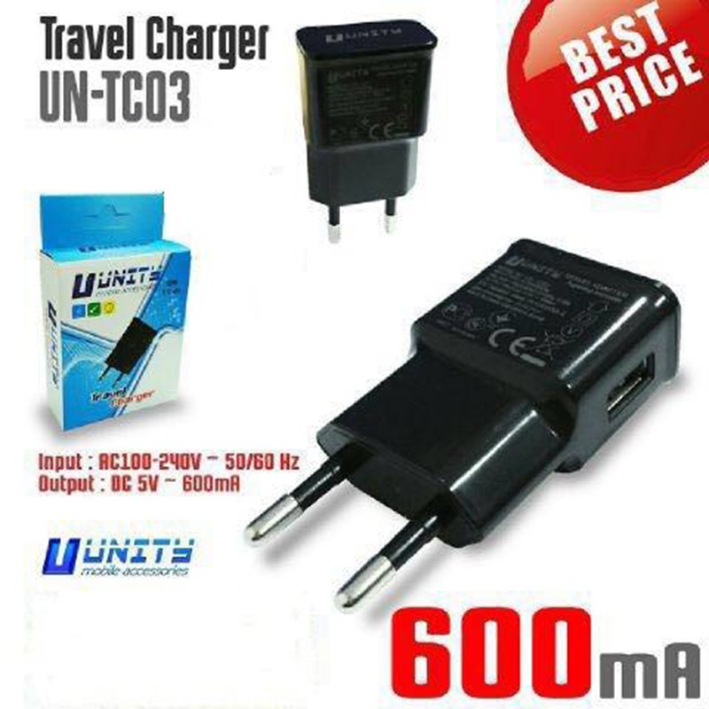 Unity Charger Adaptor UN-TC03 Support Android / BB / Other Smartphones