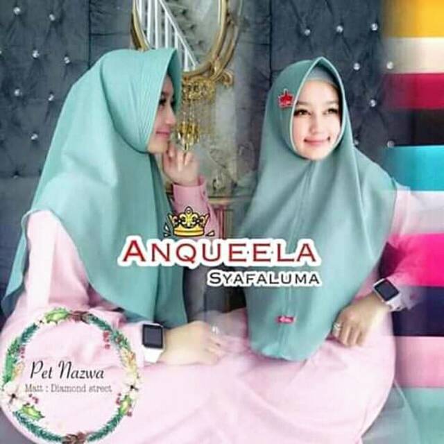Anqueela syafaluma hijab instan