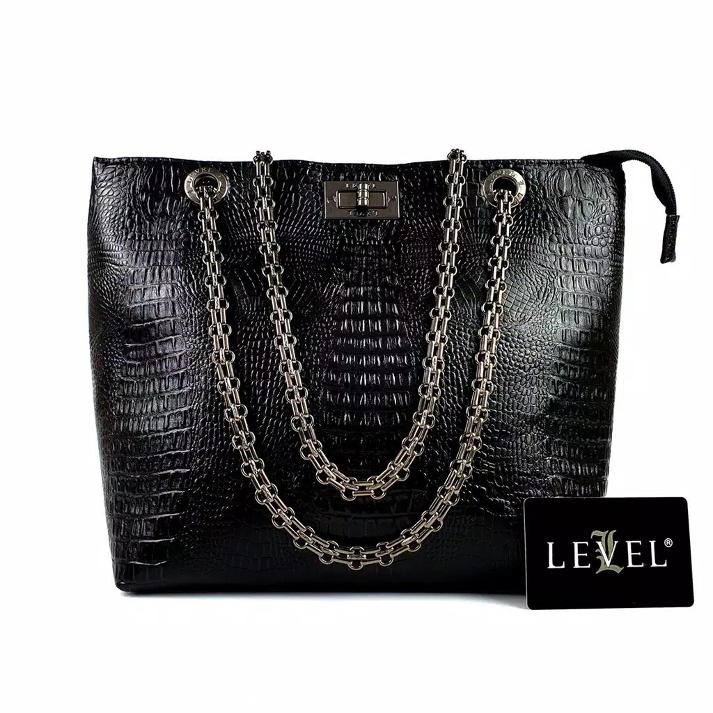TAS LEVEL CROCFULL PREMIUM TOTE BAG FASHION WANITA batam import grosir selempang korea
