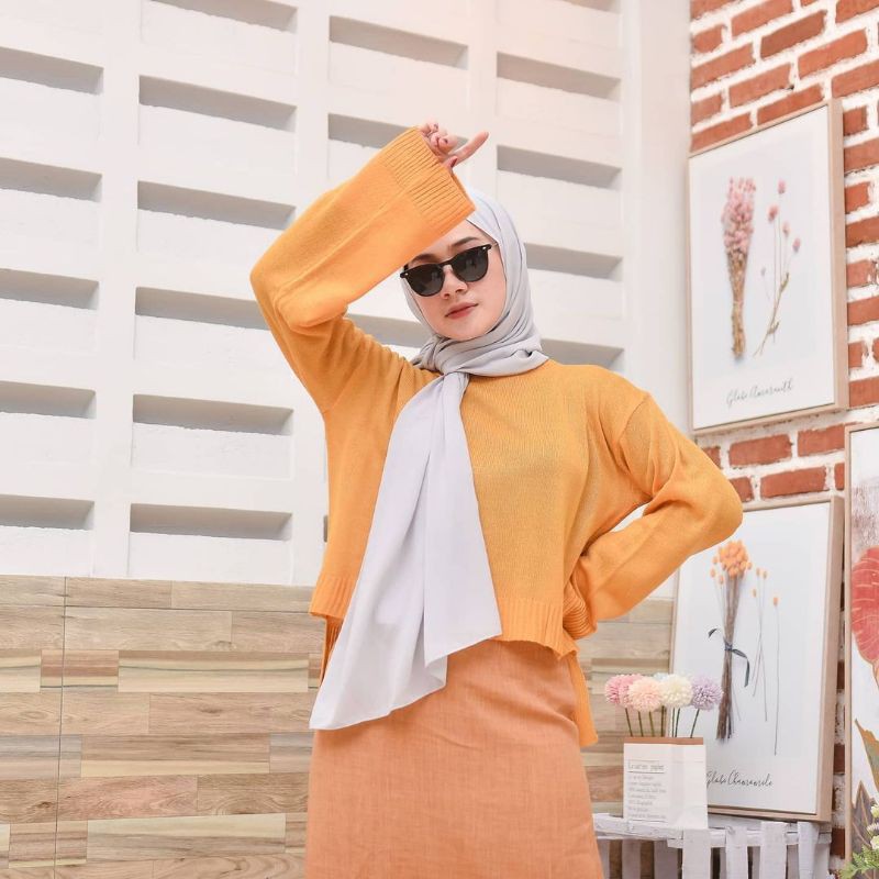 OVERSIZE YURA KNITE SWEATER WANITA TERMURAH KEKINIAN'